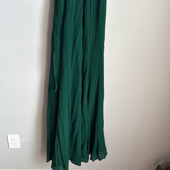 NEW Reformation Winslow dress in emerald 0 - Picture 8 of 14
